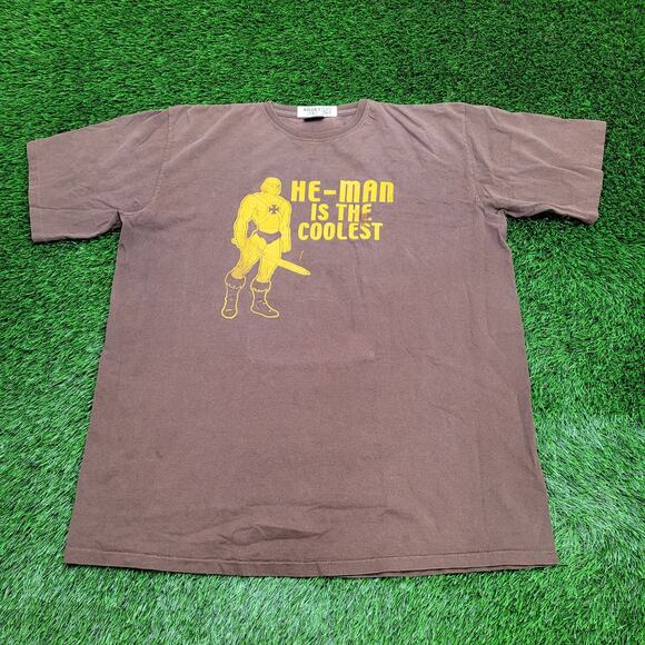 Vintage He-Man Masters-of-the-Universe Shirt 3XL 27x33 Brown - Picture 2 of 16